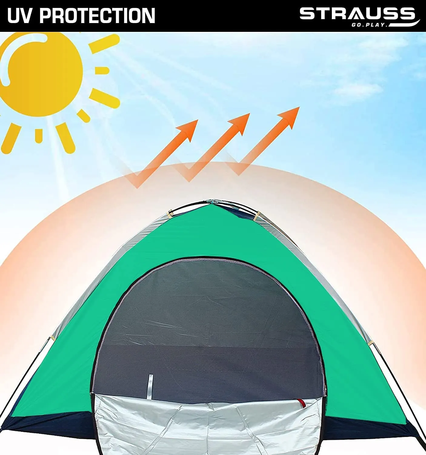 2 Person Waterproof Portable Camping Tent|for Outdoors,Picnic,Hiking (Pack of 2)