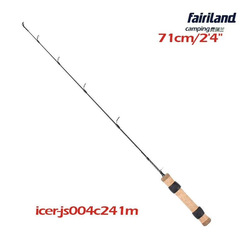 61cm/71cm Lightweight Ice Fishing Rod 1 Sec SOLID CARBON Fiber Winter Fishing Pole Fishing Tackle