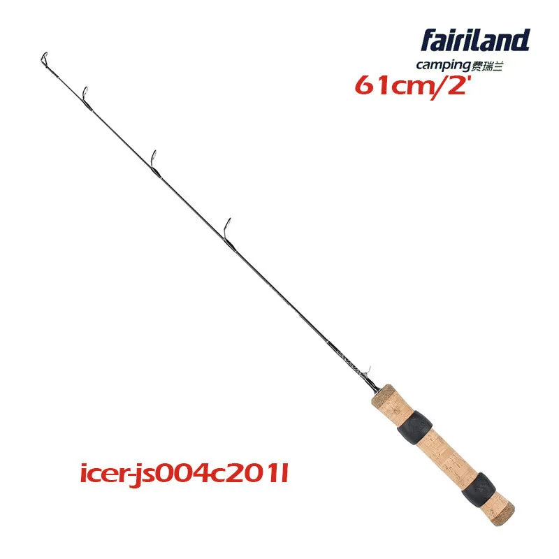 61cm/71cm Lightweight Ice Fishing Rod 1 Sec SOLID CARBON Fiber Winter Fishing Pole Fishing Tackle