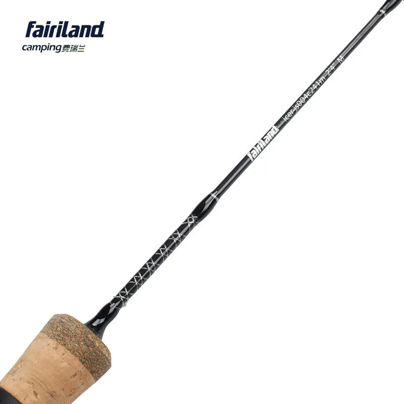 61cm/71cm Lightweight Ice Fishing Rod 1 Sec SOLID CARBON Fiber Winter Fishing Pole Fishing Tackle