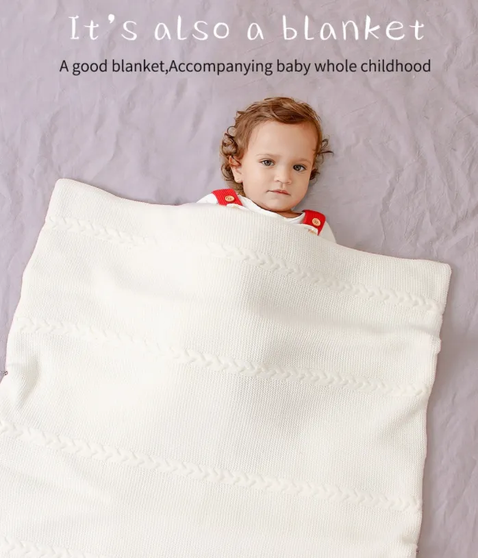 Baby All Seasons Thick Knitted Multi-Use Swaddle Sleep Sacks