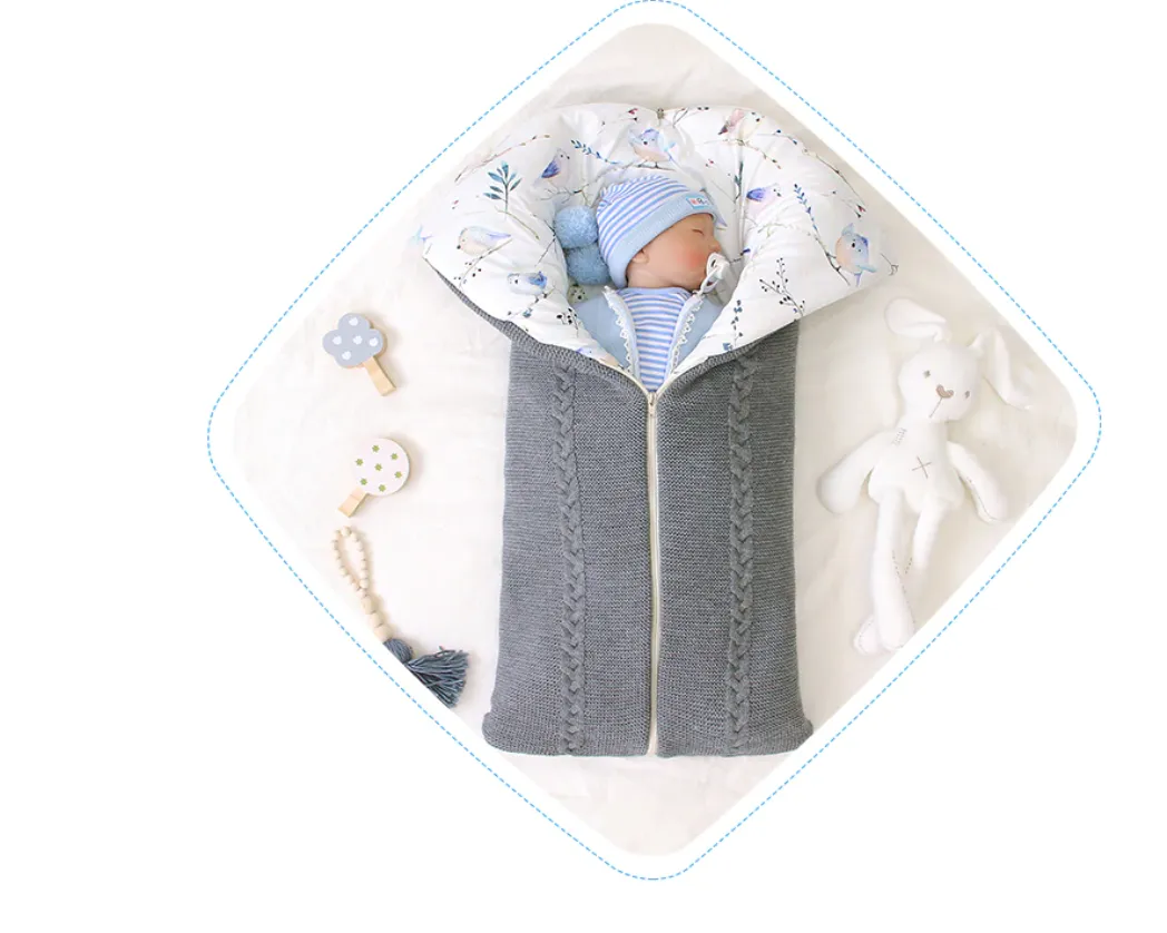 Baby All Seasons Thick Knitted Multi-Use Swaddle Sleep Sacks