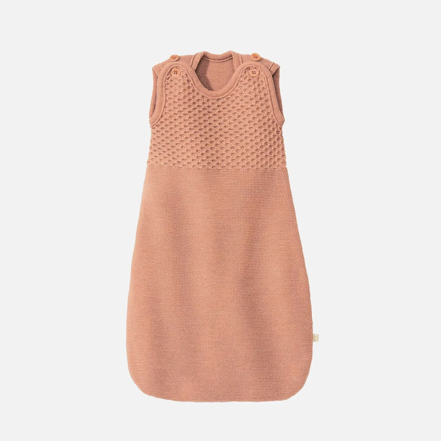 Baby Merino Wool Sleeveless Sleeping Bag - Rose