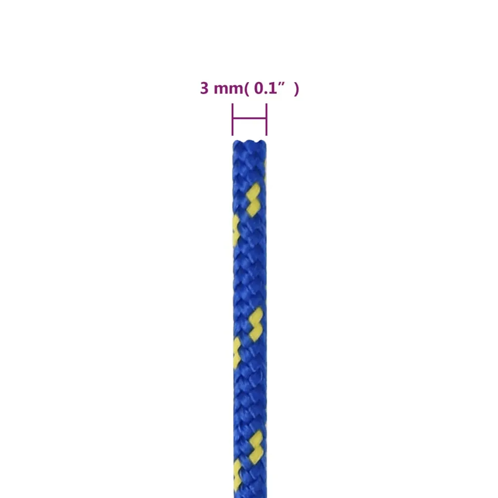 Boat Rope Blue 3 mm 50 m Polypropylene