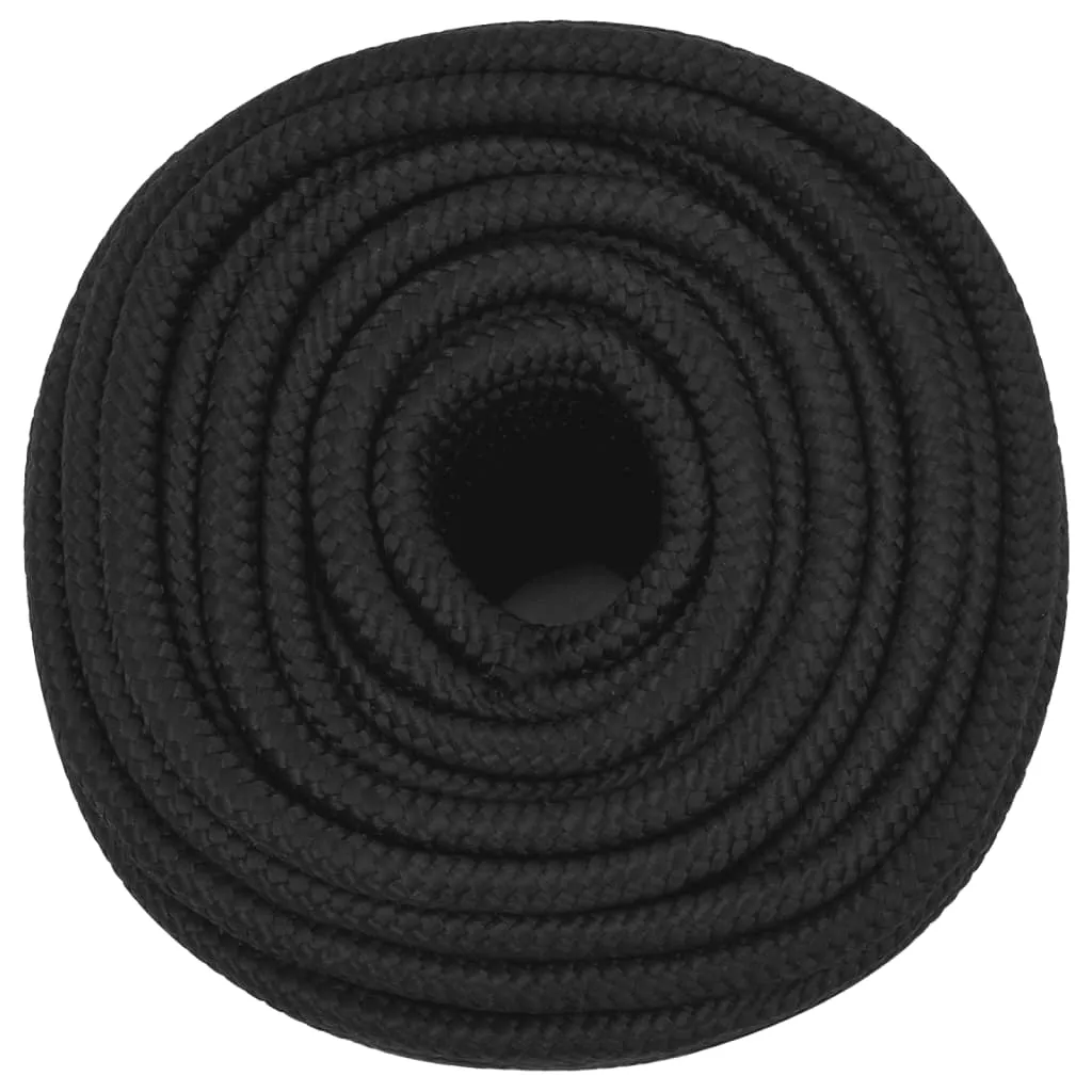 Boat Rope Full Black 12 mm 100 m Polypropylene