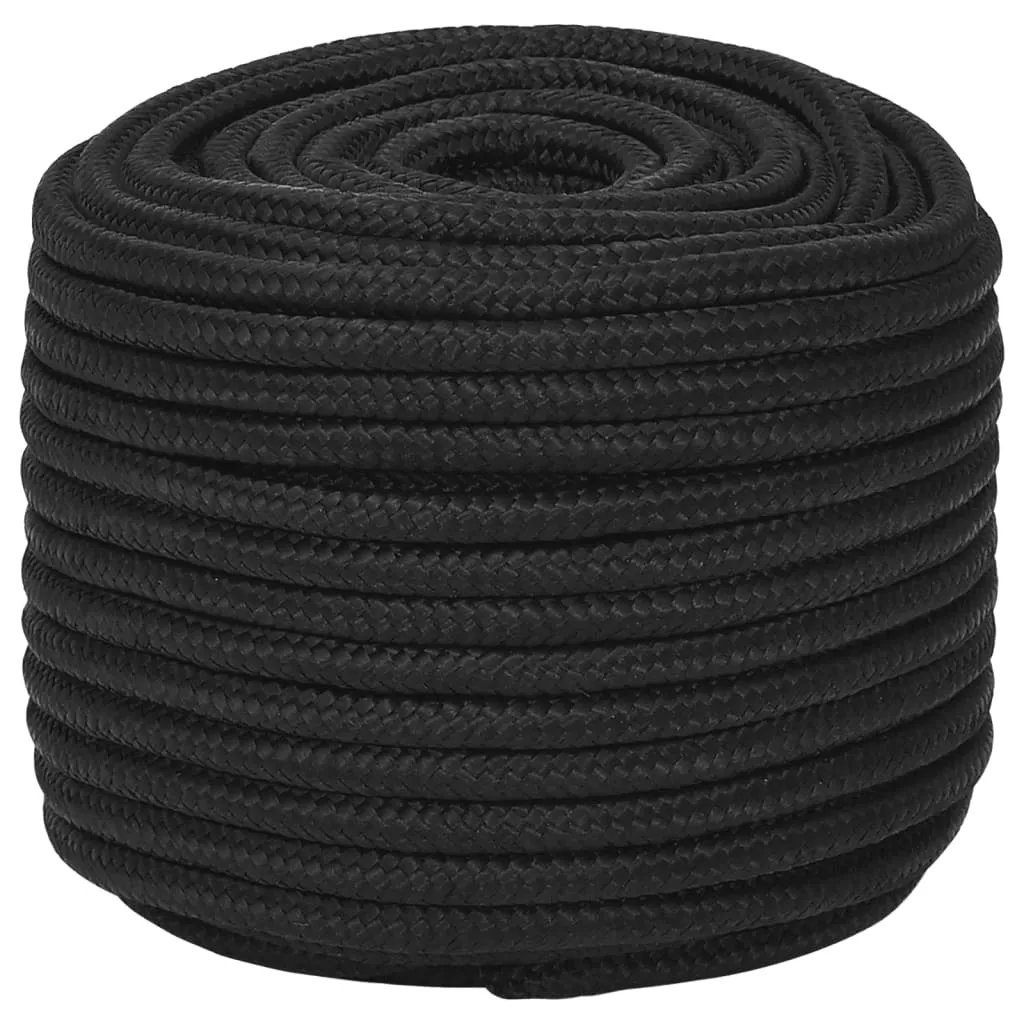 Boat Rope Full Black 14 mm 25 m Polypropylene