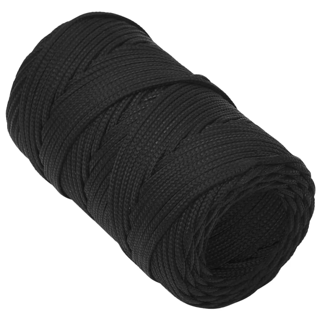 Boat Rope Full Black 2 mm 50 m Polypropylene