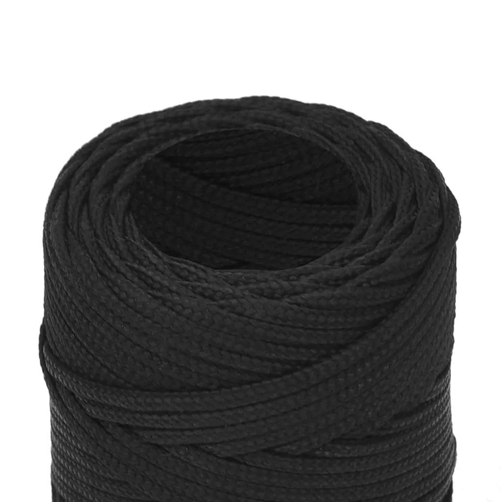 Boat Rope Full Black 2 mm 50 m Polypropylene