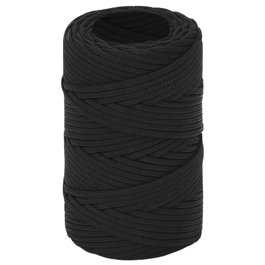 Boat Rope Full Black 2 mm 50 m Polypropylene