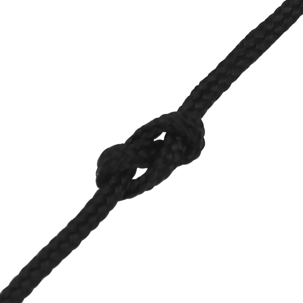 Boat Rope Full Black 4 mm 50 m Polypropylene