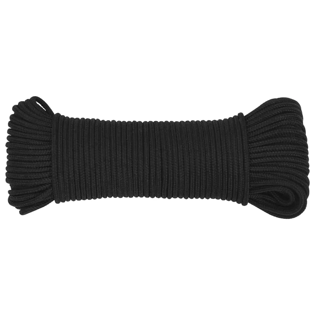 Boat Rope Full Black 4 mm 50 m Polypropylene