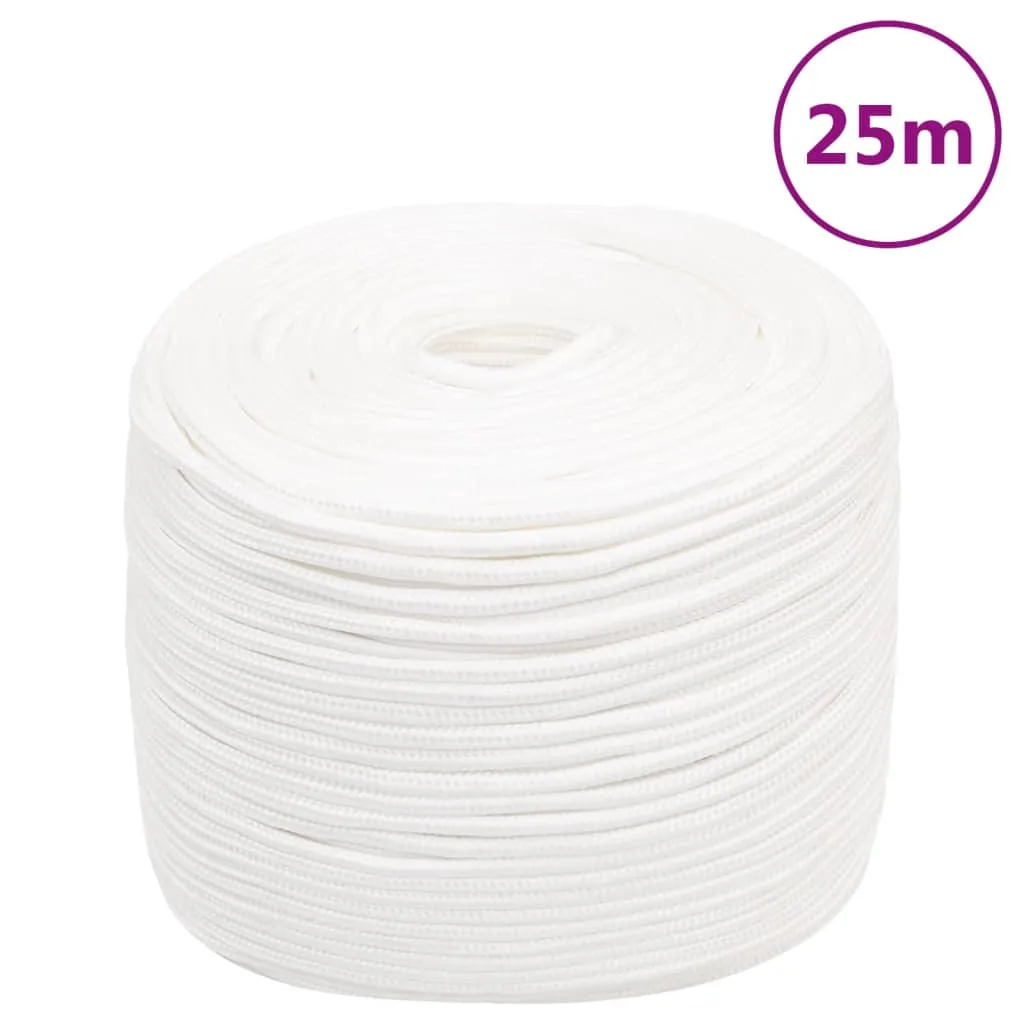 Boat Rope Full White 10 mm 25 m Polypropylene