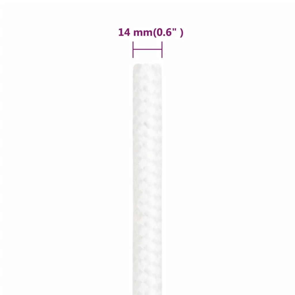 Boat Rope Full White 14 mm 250 m Polypropylene