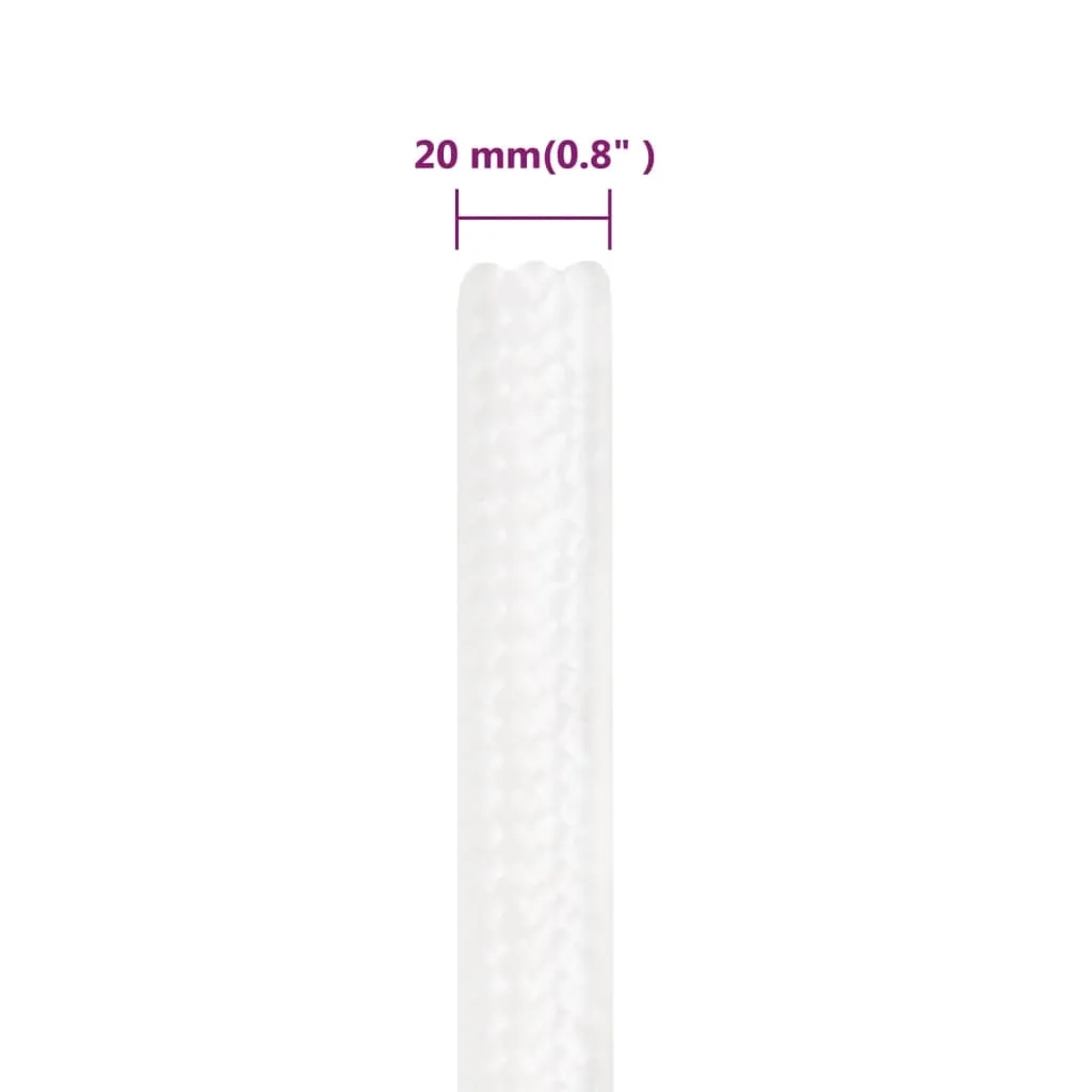 Boat Rope Full White 20 mm 100 m Polypropylene