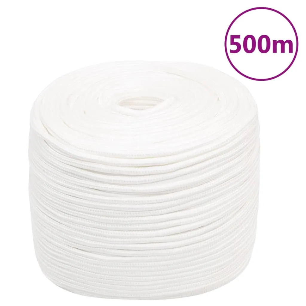 Boat Rope Full White 6 mm 500 m Polypropylene