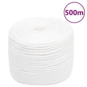 Boat Rope Full White 6 mm 500 m Polypropylene