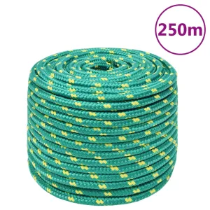 Boat Rope Green 14 mm 250 m Polypropylene