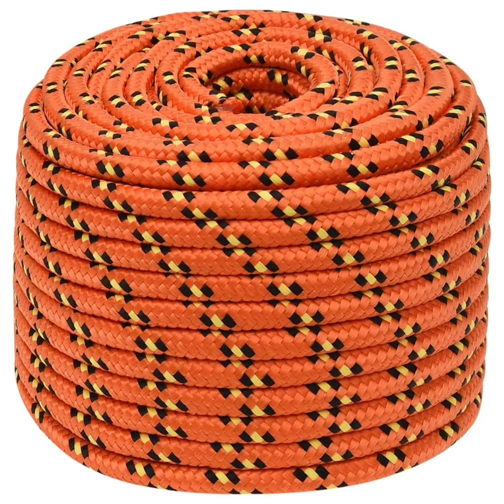 Boat Rope Orange 14 mm 50 m Polypropylene