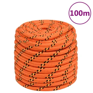 Boat Rope Orange 16 mm 100 m Polypropylene