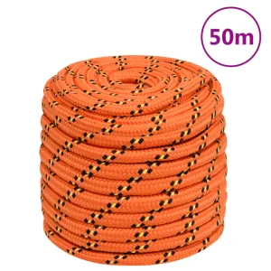 Boat Rope Orange 18 mm 50 m Polypropylene