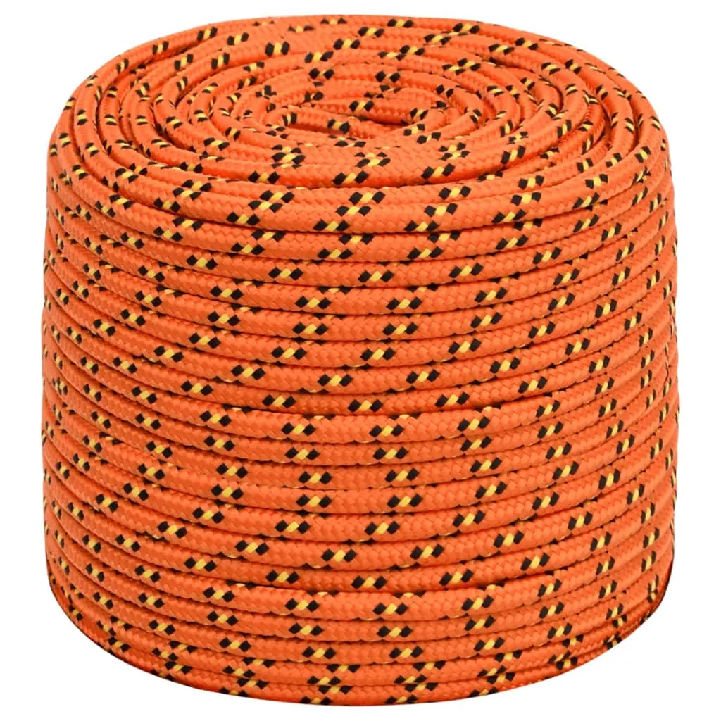 Boat Rope Orange 8 mm 100 m Polypropylene