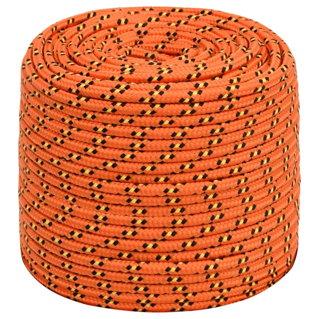 Boat Rope Orange 8 mm 250 m Polypropylene