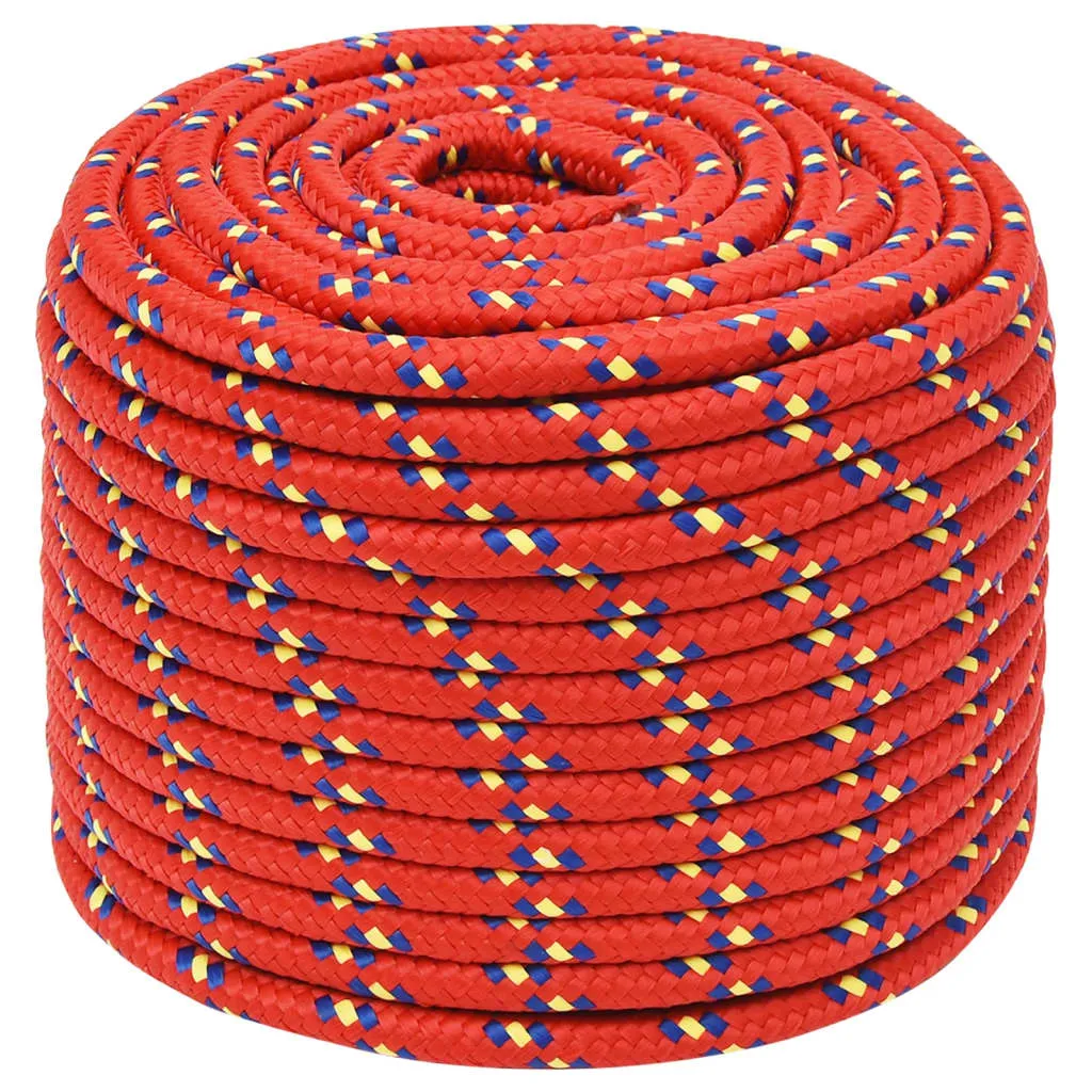 Boat Rope Red 14 mm 100 m Polypropylene