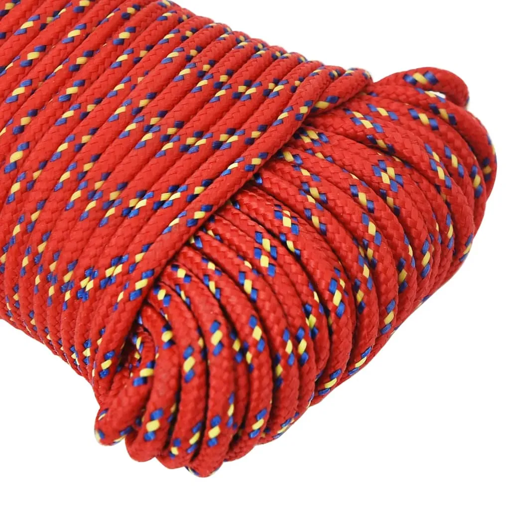 Boat Rope Red 3 mm 50 m Polypropylene