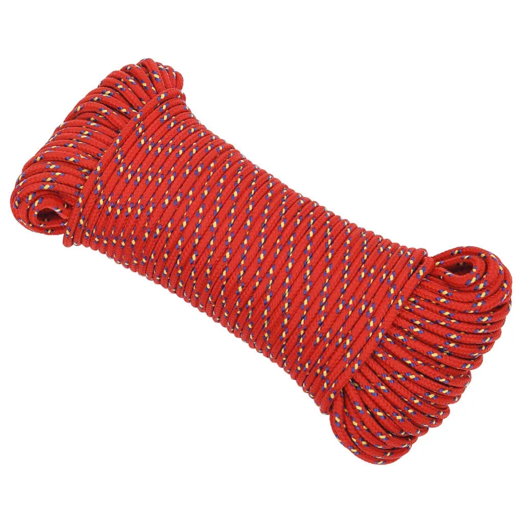 Boat Rope Red 3 mm 50 m Polypropylene