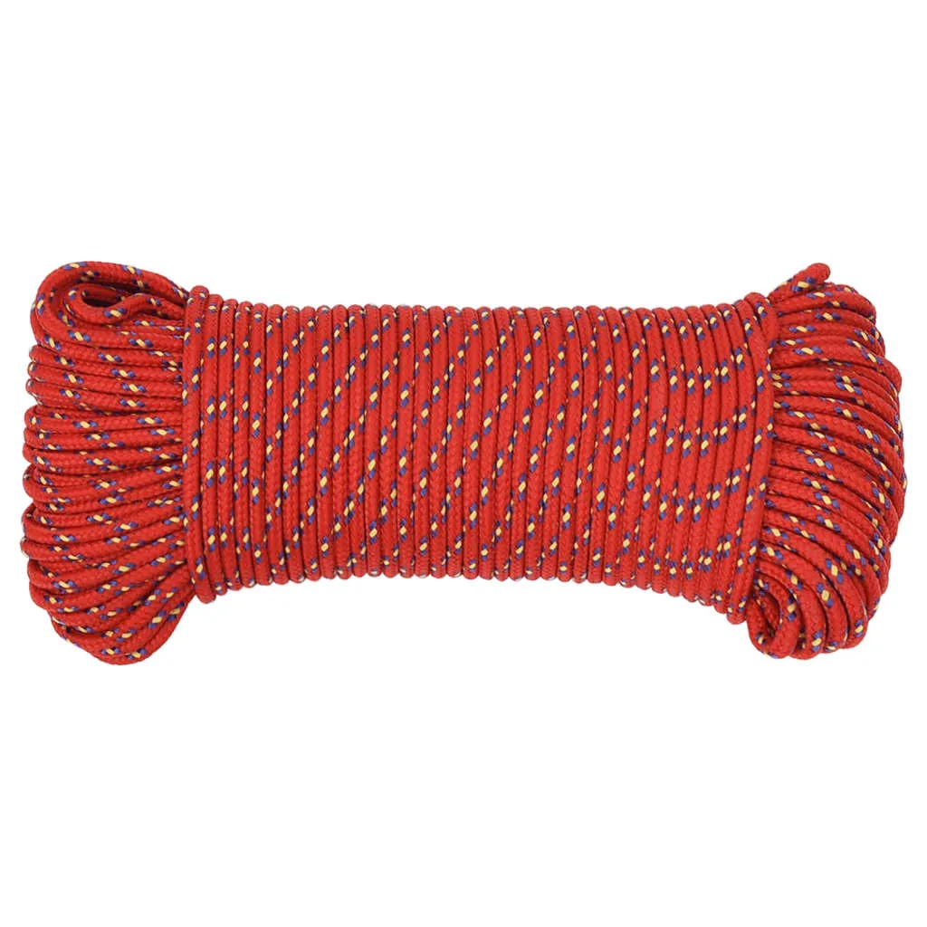 Boat Rope Red 3 mm 50 m Polypropylene