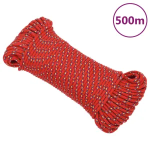 Boat Rope Red 3 mm 500 m Polypropylene