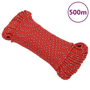 Boat Rope Red 4 mm 500 m Polypropylene