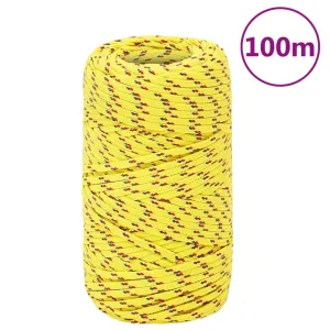 Boat Rope Yellow 2 mm 100 m Polypropylene