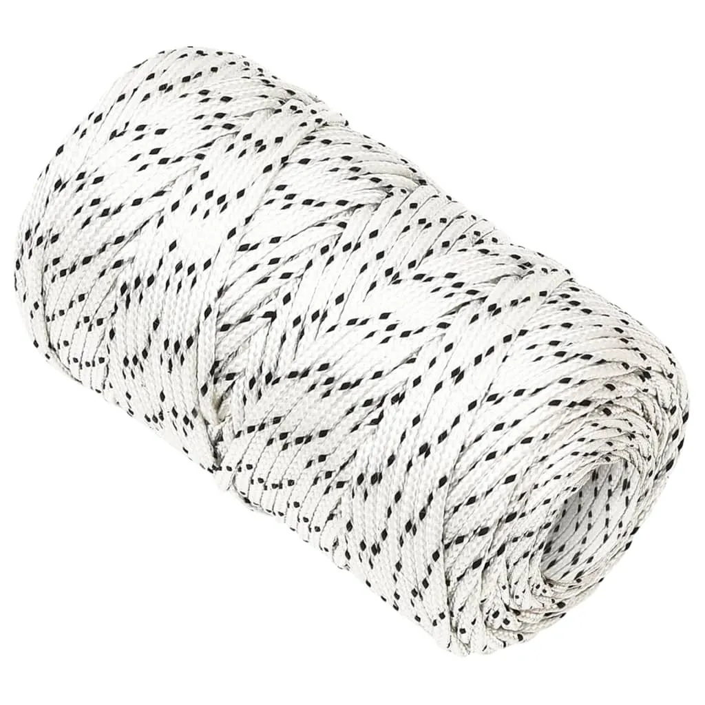 Braided Boat Rope White 2 mmx100 m Polyester