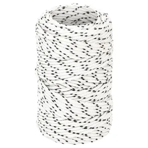 Braided Boat Rope White 2 mmx25 m Polyester