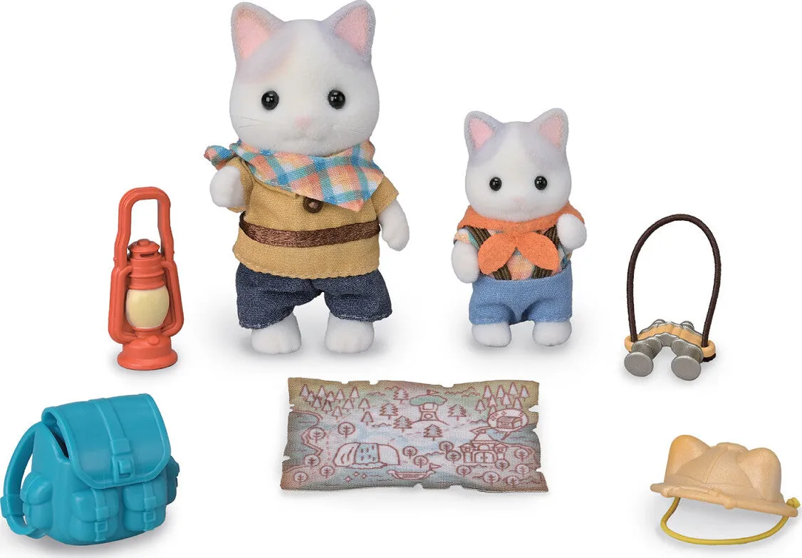 Calico Critters Exciting Exploration Set - Latte Cat Brother and Baby