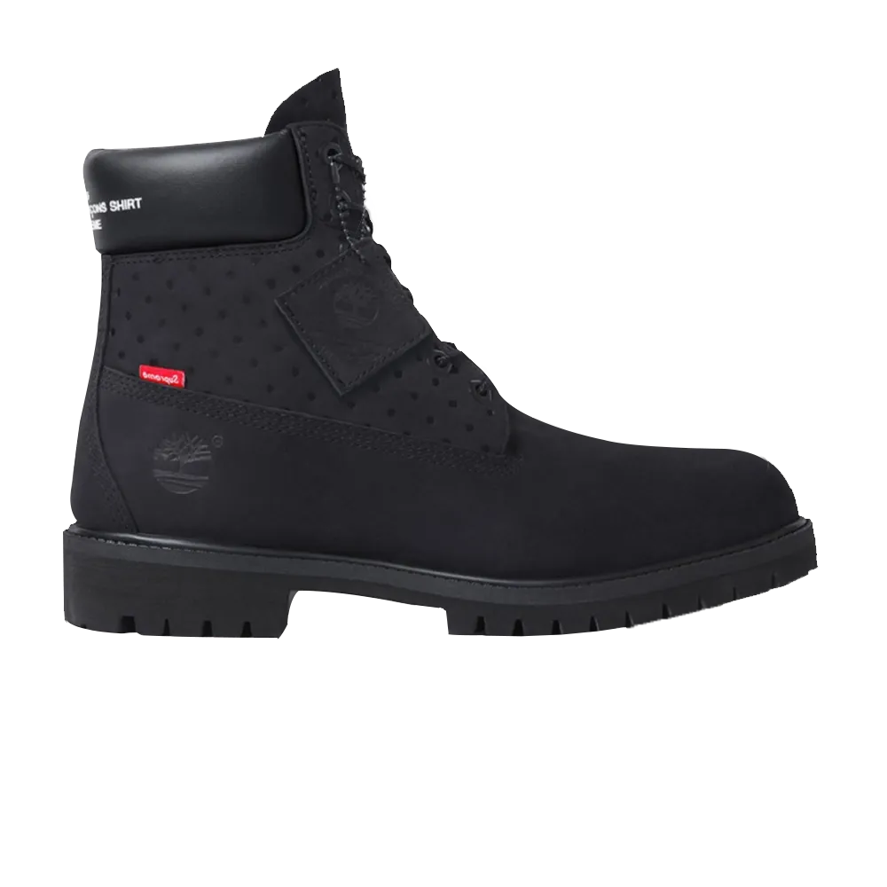 Comme des Garçons x Supreme x 6 Inch Timberland boots, black