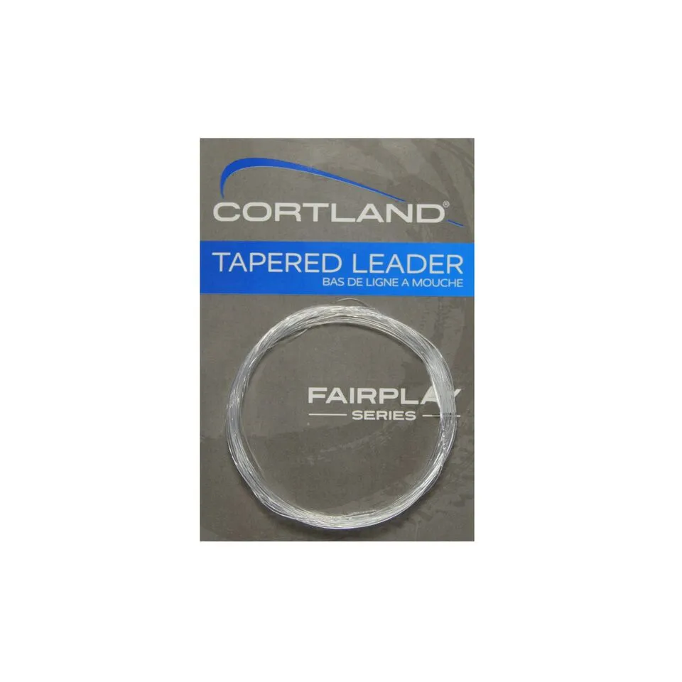 Cortland Fairplay 7.5  Tapered Leader  No Loop  3X  7-Pound Test  605046