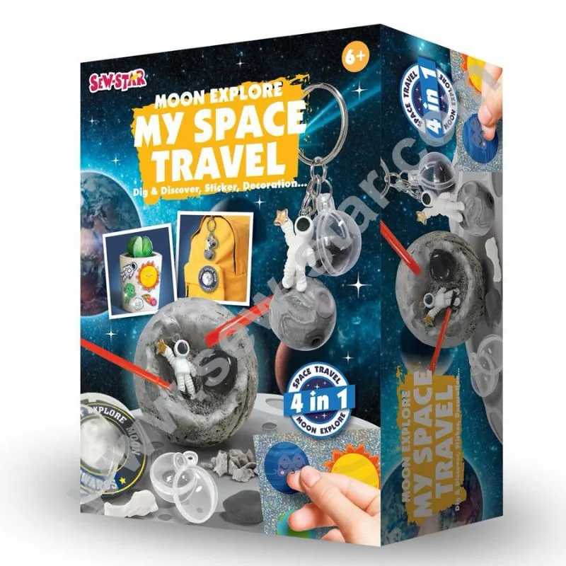 DIY 4in1 Moon Explore My Space Travel Art Kit - 022