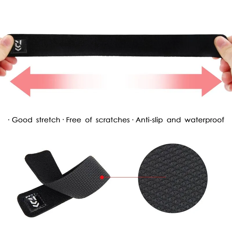 Fishing Rod Belt Elastic Bandage Tie Strap Accessories Magic Drawstring Fishing Rod Pole Sling Holder Belt For Fishing DAIWA