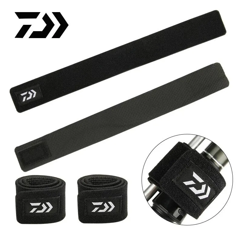 Fishing Rod Belt Elastic Bandage Tie Strap Accessories Magic Drawstring Fishing Rod Pole Sling Holder Belt For Fishing DAIWA