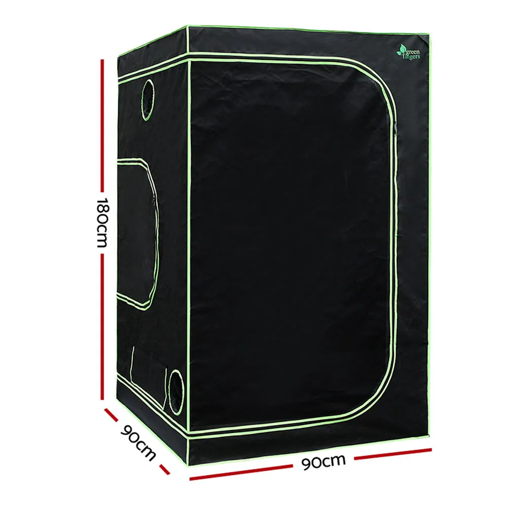 Heavy-Duty Indoor Grow Tent Kit, LED 1000W Light Set - Greenfingers