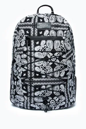 Hype Unisex Black Bandana Maxi Backpack