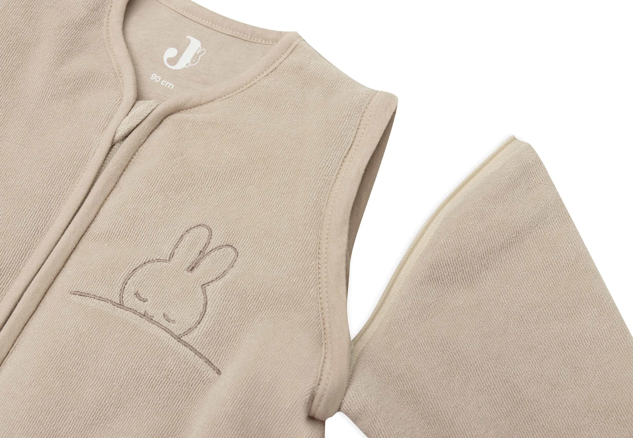 Jollein Sleeping bag with detachable sleeve 90cm Sleepy Miffy Terry | Nougat