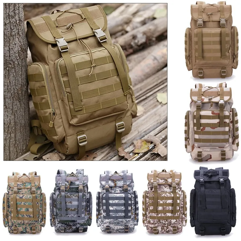 Knox40™ - Military Style Outdoor Large 40L Backpack with MOLLE Webbings Stealth Angel Survival