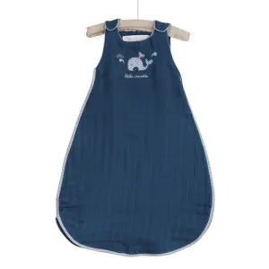 Little Crevette Summer Sleeping Bag Whale Blue