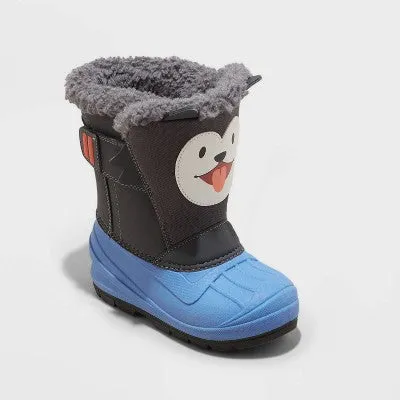 New - Toddler Boys' Frankie Winter Boots - Cat & Jack Blue 10T