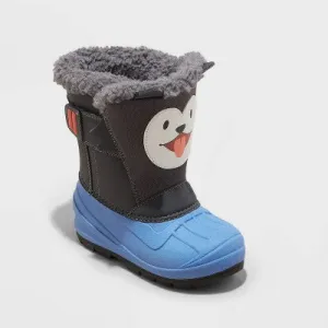 New - Toddler Boys' Frankie Winter Boots - Cat & Jack Blue 10T