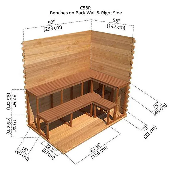 Outdoor Cabin Sauna 5 x 8