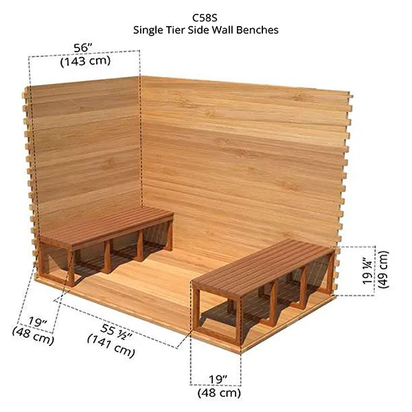 Outdoor Cabin Sauna 5 x 8